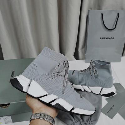 cheap quality Balenciaga Speed 2.0 grey white black